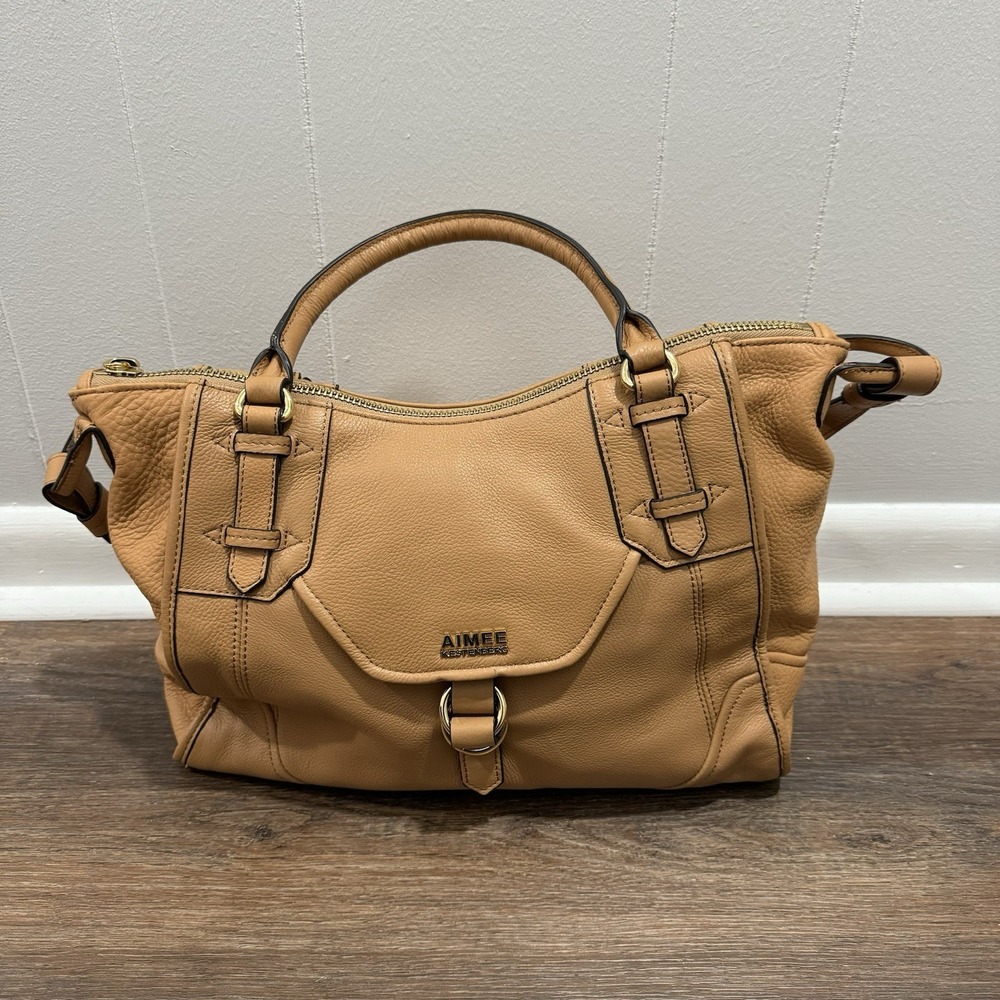 Aimee‎ Kestenberg Brown Leather Women's Purse Strap Slouch Tamitha Satchel